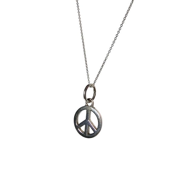 Authentic Tiffany & Co Peace pendant in Sterling silver - Picture 3 of 16
